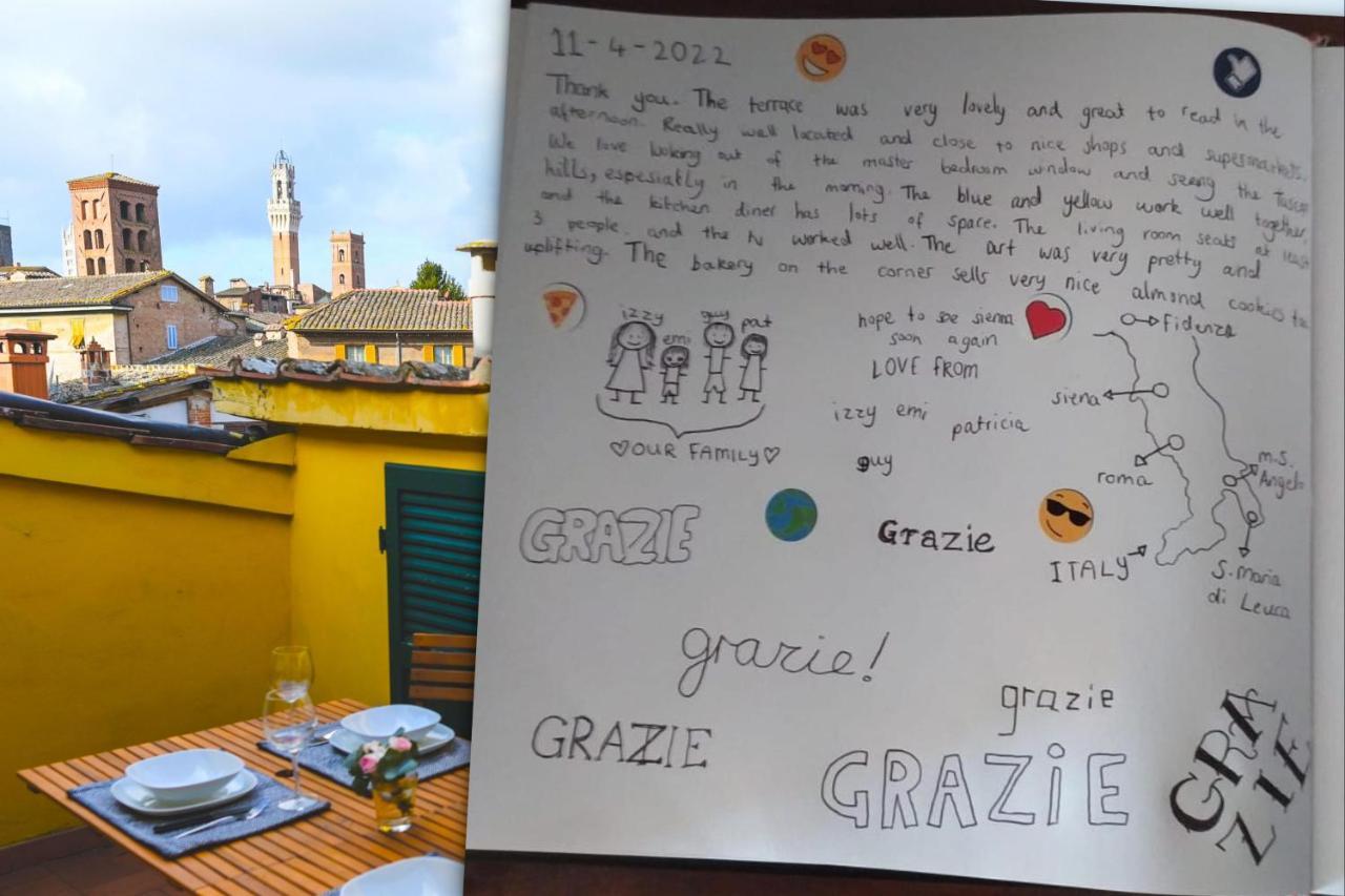 Un Terrazzo Sulla Magia Lägenhet Siena Exteriör bild